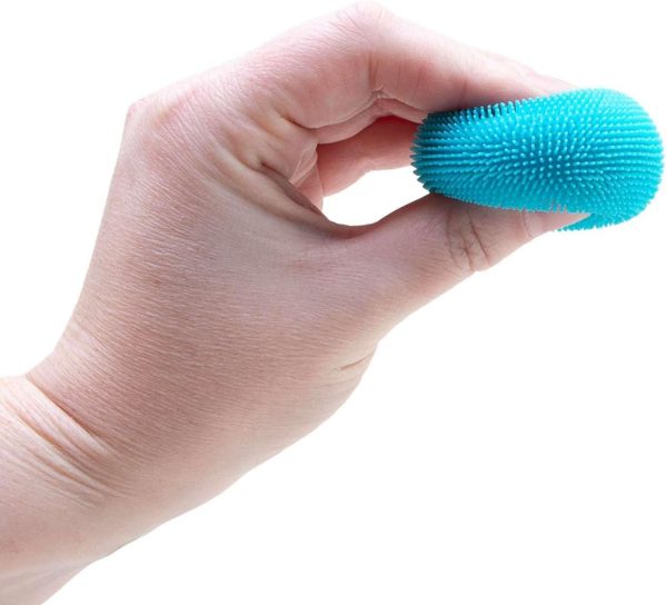 Schylling Teenie NeeDoh 3-Pack Mini Sensory Fuzz Balls with Velvet Texture and Soft Squish. Ages 3 and Up