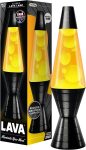 Lava? Lamp - 14.5'' Vinyl Record Grooved Base - The Original Motion Light - Yellow Wax and Orange Liquid - Item #2017